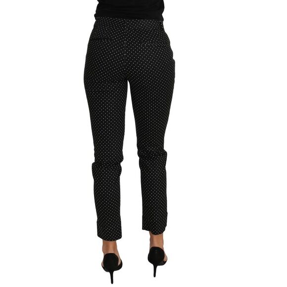 Dolce & Gabbana Dolce Gabbana Pants Polka Dot Style Women Black Jeans & Pants - Picture 2 of 4